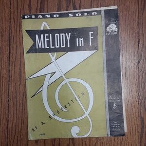 Melody in F Vintage Sheet Music